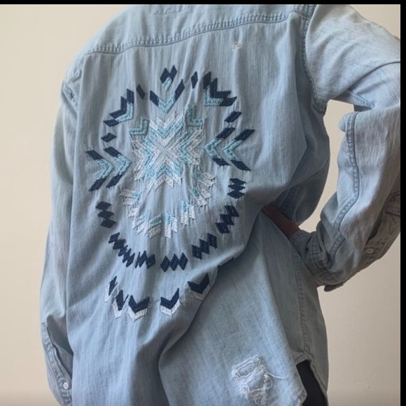 Rails Tops - Rails Long Sleeve Denim Shirt